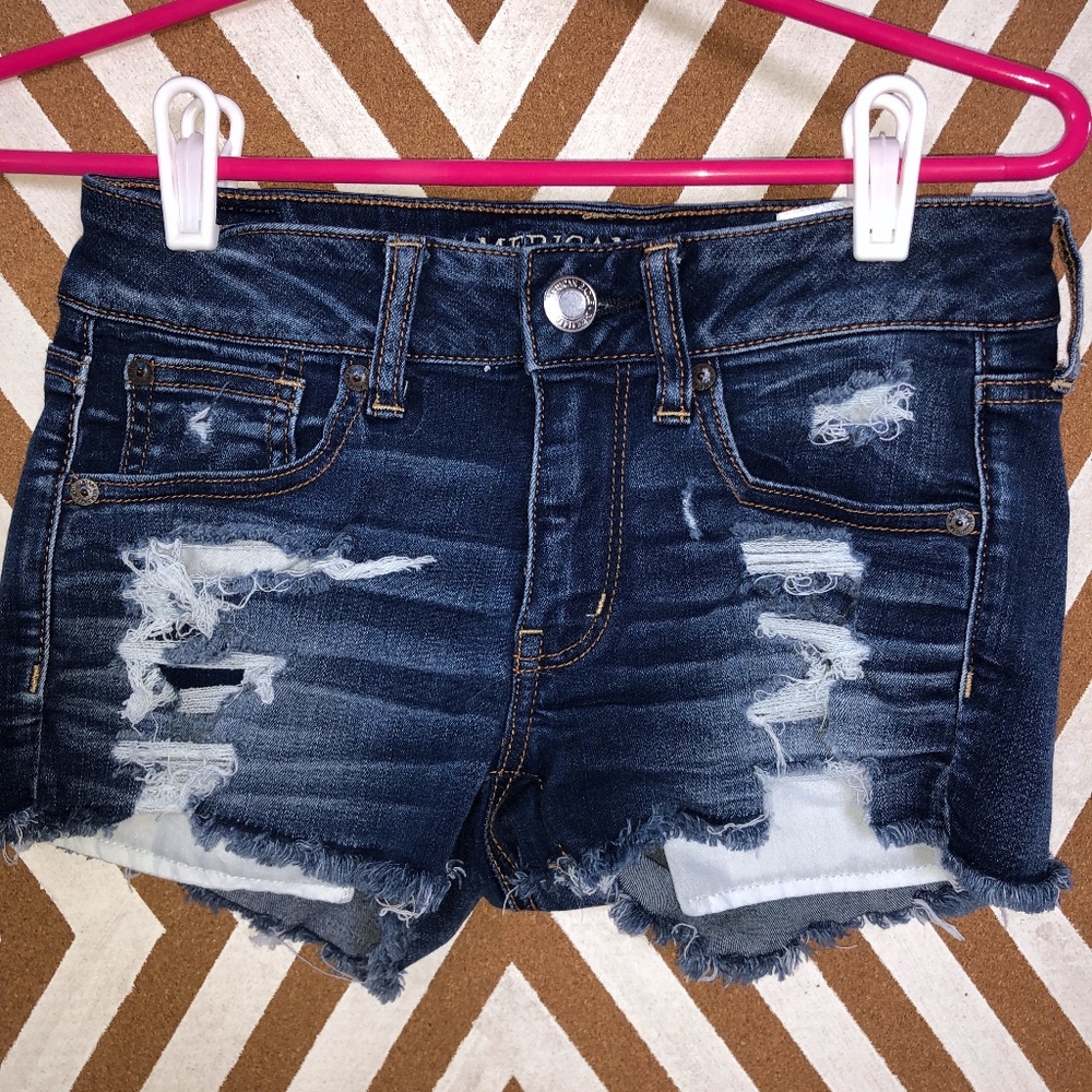 American Eagle Shortie Jean Shorts